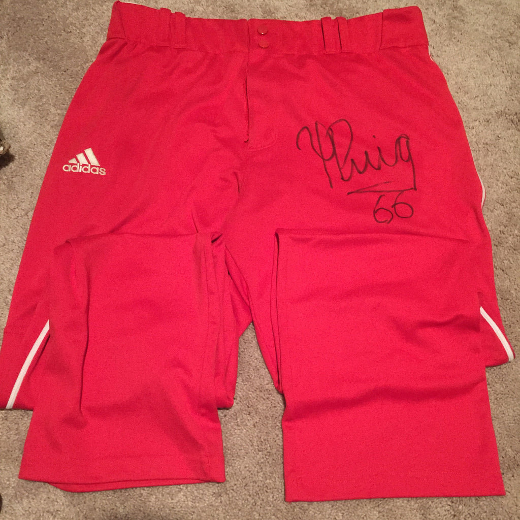 Yasiel Puig Team Cuba Game Used Pants