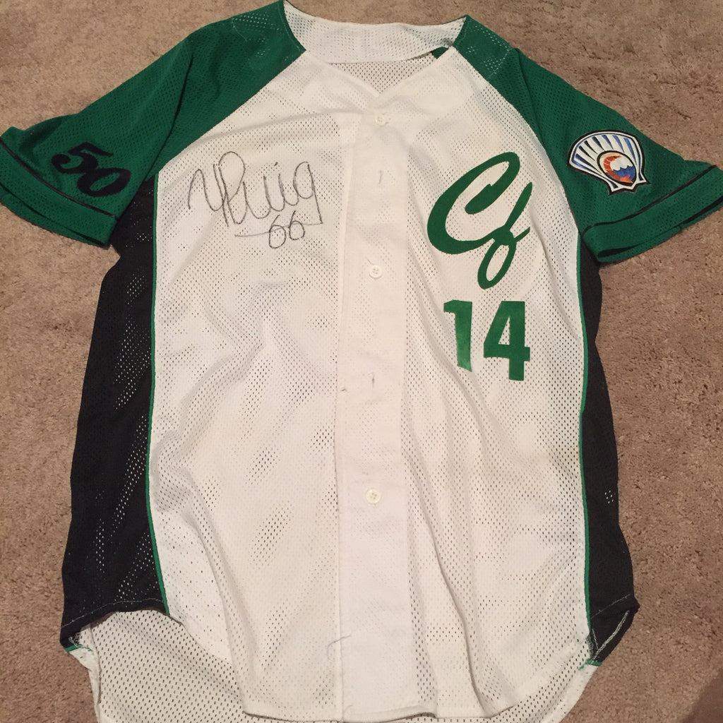 Yasiel Puig Cienfuegos Game Used Jersey (Cuba)