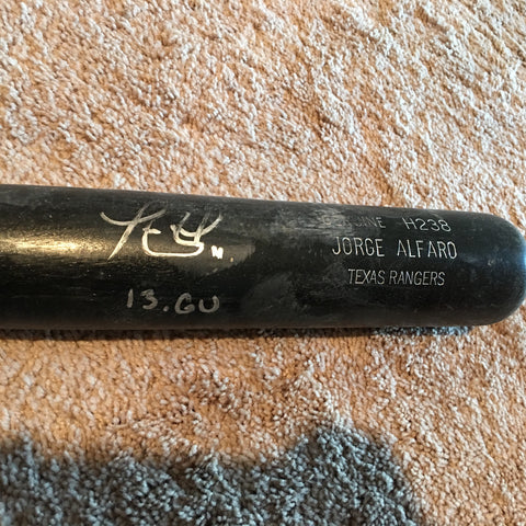Jorge Alfaro 2013 Game Used Cracked Bat