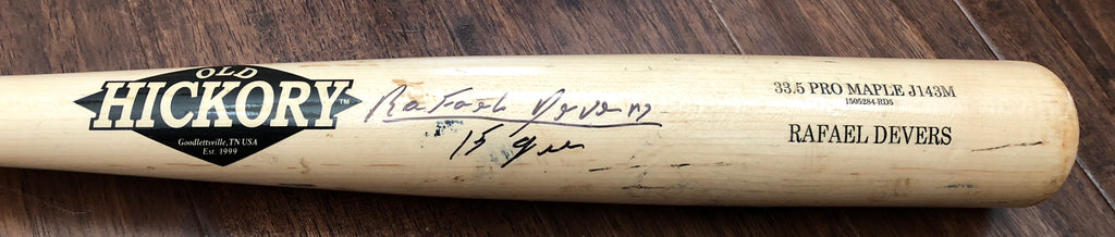 Rafael Devers 2015 Game Used Cracked Bat