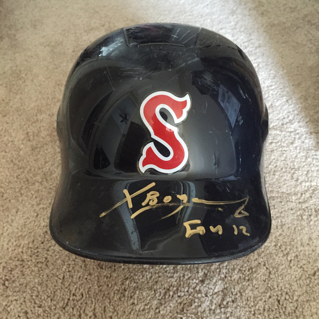 Xander Bogaerts 2012 Game Used Salem Red Sox Helmet