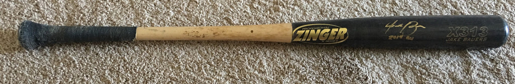 Jake Bauers 2014 Game Used Cracked Bat