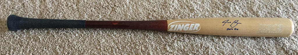 Jake Bauers 2014 Game Used Cracked Bat
