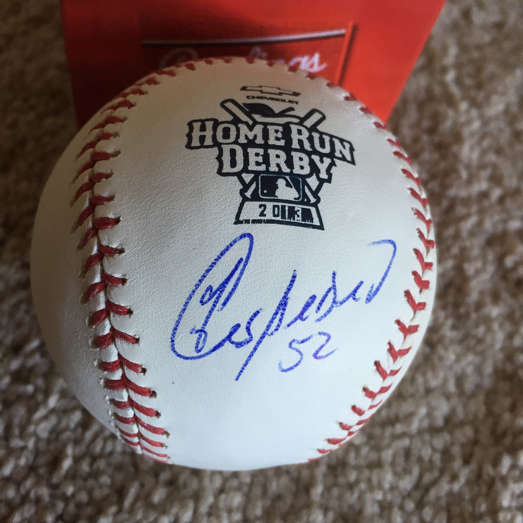 Yoenis Cespedes 2013 HR Derby signed PSA/DNA authenticated Official Major League baseball