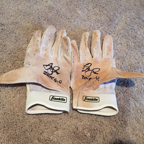 Jacob Scavuzzo 2015 Game Used Batting Gloves (pair)