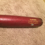 Xander Bogaerts 2015 Game Used cracked Bat